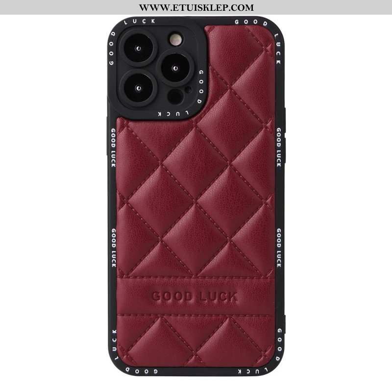 Etui do iPhone 14 Pro Powodzenia Pikowane